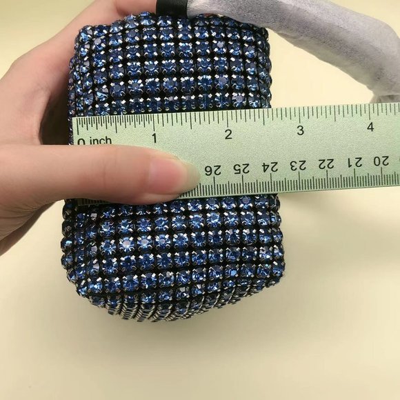 Alexander Wang logo on the straps blue crystal bag shoulder bag main image 15